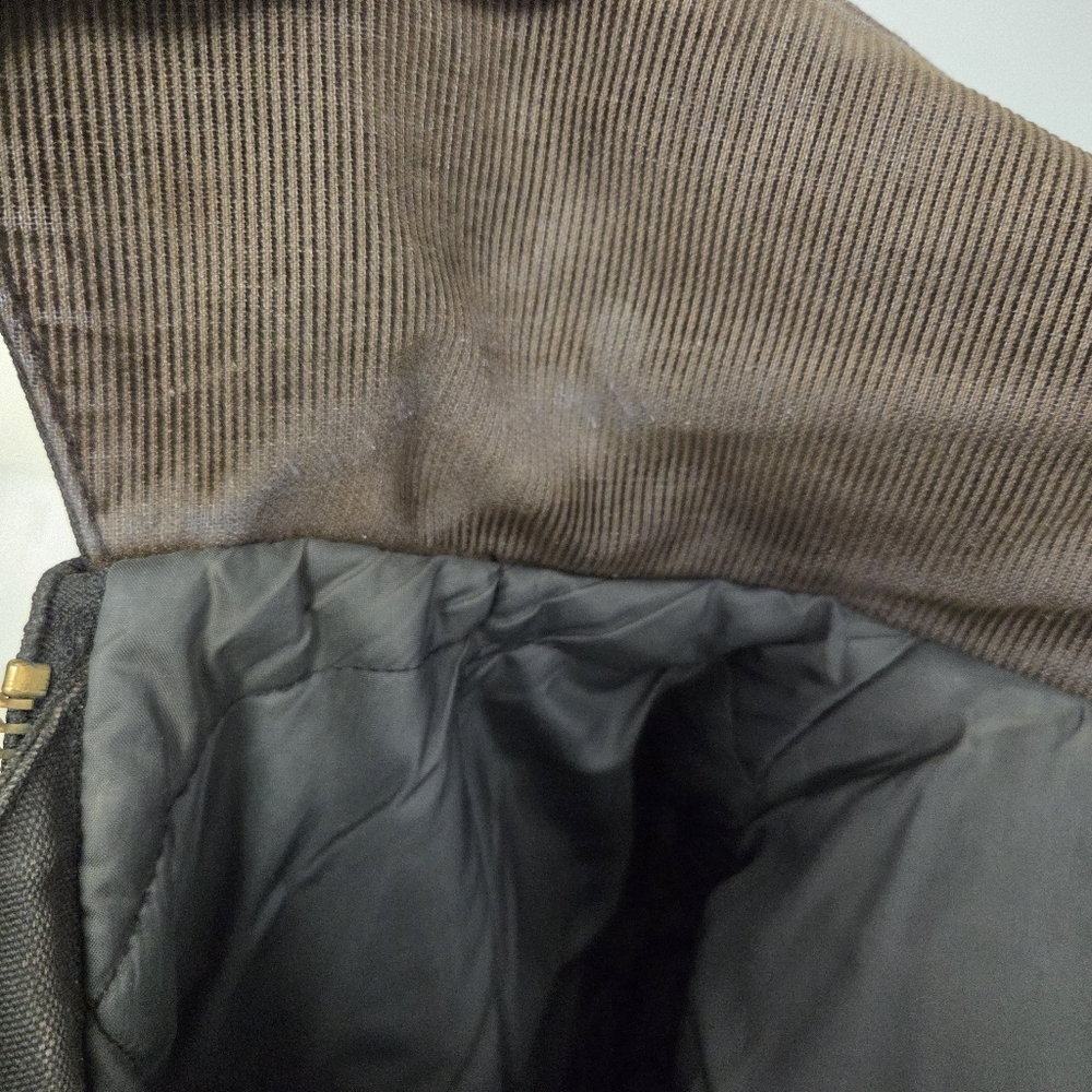 Vintage Carhartt Men's Black Thrashed Distressed Field Chore Jacket Coat L/XL - Picture 2 of 11